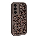 Husă de protecție din silicon pentru Samsung Galaxy A55 Rezistentă Cu model leopard strălucitor pe spate Cu margine ridicată pentru cameră 8