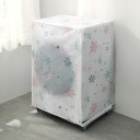 Husă de protecție pentru mașina de spălat 62 x 55 x 86 cm Fulgi de zăpadă colorați Husă alb-transparentă cu fermoar pentru mașini de spălat 3
