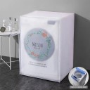 Husă de protecție pentru mașina de spălat cu încărcare de sus 86 x 62 x 55 cm Motiv coroană cu trandafiri Zip sus și în față PEVA husă împotriva prafului și murdăriei 2