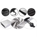 Husă de protecție pentru mobilier de grădină 210 x 140 x 80 cm Husă impermeabilă pentru protecție pe tot parcursul anului împotriva ploii, zăpezii, prafului și soarelui cu șnur de strângere 2