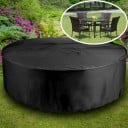 Husă de protecție rotundă 244 × 59 cm Husa mare impermeabilă pentru mobilier Protecție împotriva ploii, zăpezii, prafului și soarelui Protecție solidă 3
