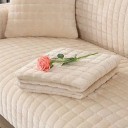 Husă din catifea pentru canapea antiderapantă cu model în carouri 110 x 160 cm din flanel matlasată, lavabilă la mașină pentru canapea din living 32