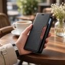 Husa din piele pentru Samsung Galaxy S24 FE cu închidere magnetică și suport Spațiu pentru carduri Piele PU Husa tip carte pentru mobil S24 FE 2