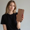 Husa din piele pentru Samsung Galaxy S25 FE cu închidere magnetică și suport Spațiu pentru carduri Piele PU Husa tip carte pentru mobil S25 FE 6