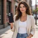 Husă din silicon cu ventuze pentru iPhone 17 Pro Max Tratament antiderapant Se fixează pe suprafețe netede Pentru videoclipuri 12