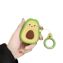 Husa din silicon netedă și drăguță pentru AirPods 3 cu motiv de avocado, protejează împotriva zgârieturilor, impacturilor, prafului și umidității, prindere confortabilă 2