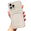Husă din Silicon pentru iPhone 13 Pro Max cu Protecție Spate și Compartiment pentru Carduri și Documente, Husa cu Colțuri Întărite 5