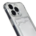 Husă din Silicon pentru iPhone 13 Pro Max cu Protecție Spate și Compartiment pentru Carduri și Documente, Husa cu Colțuri Întărite 2