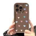 Husa din silicon pentru Samsung Galaxy A35 5G cu inimioare colorate Rezistent Margini ridicate în jurul ecranului Inimioare cu reflexii 5
