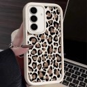 Husa din silicon pentru Samsung Galaxy S24+ cu model leopard Oglindă de protecție pentru cameră Margini ridicate Husa din silicon 2