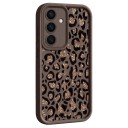 Husa din silicon pentru Samsung Galaxy S24+ cu model leopard Oglindă de protecție pentru cameră Margini ridicate Husa din silicon 13