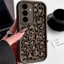 Husă din silicon pentru Samsung Galaxy S24 FE cu model leopard O ramă de protecție pentru cameră Margini ridicate Husa pentru telefon 14