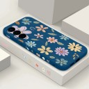 Husă din silicon pentru Samsung Galaxy S24 Ultra cu motiv de flori desenate Protecție pentru cameră Husa pentru telefon Flori 6