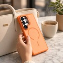 Husă din silicon pentru Samsung Galaxy S25 Edge cu suport rabatabil Suport pentru încărcare magnetică Husă de protecție pentru telefon 15