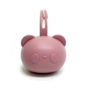 Husă din silicon pentru suzetă 7 x 21 cm Ursuleț cu prindere pentru suspendare sau agățare Husă de protecție pentru bebeluși Depozitare practică 3