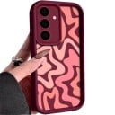 Husă din silicon pentru telefon Samsung Galaxy A56 5G cu model în valuri Margine ridicată a ecranului Ramă înălțată pentru cameră 1