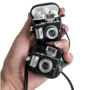 Husă flexibilă de protecție pentru AirPods Pro cu curea și design 3D de aparat foto, husă din silicon pentru căști AirPods Pro 2