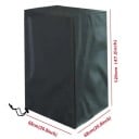 Husă impermeabilă 68×68×120 cm pentru scaune de grădină stivuite Țesătură din poliester rezistentă la UV, apă și praf Husă de protecție elegantă 2