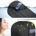 Husă mare 150×60 cm pentru îmbrăcăminte Husă impermeabilă pentru rochii lungi, paltoane și jachete cu fereastră și fermoar Protecție 3