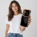 Husă moale pentru Samsung Galaxy S24 FE cu margini ondulate și protecție pentru cameră din PC și TPU Husa flexibilă pentru mobil S24 FE 6