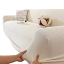 Husă pentru canapea cu cinci locuri Benzi elastice 260-310 cm Spălabilă în mașina de spălat Elasticitate ridicată Protecție împotriva prafului Pentru living 5