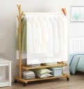 Husă pentru îmbrăcăminte 150 x 120 cm Transparentă-albă extra lată capac de protecție împotriva prafului și umidității pentru suporturi de haine 5