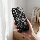 Husă pentru iPhone 18 Pro Model dantelă Suprafață texturată pentru un grip mai bun Husă protectoare flexibilă din TPU Amortizare a șocurilor 3