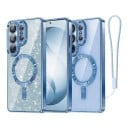 Husă pentru mobil Samsung Galaxy S26 Ultra Panou strălucitor detașabil Suport pentru încărcare magnetică Husă din plastic cu curea 1