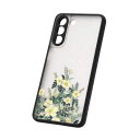 Husă pentru Samsung Galaxy S24 cu motiv floral Panou din spate mat Material PC și TPU Rame de protecție pentru cameră Husă pentru mobil 10