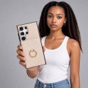 Husă pentru Samsung Galaxy S24 cu portofel și suport rotund pentru deget Piele artificială Compartimente pentru carduri și bancnote 15