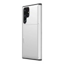 Husă pentru Samsung Galaxy S24+ cu suport pentru carduri Capac cu buzunar glisant PC și TPU Pentru carduri de plată și documente 11
