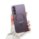 Husă pentru Samsung Galaxy S25+ Capac magnetic cu cerc Rame ridicate pentru cameră Din TPU poliuretan termoplastic Husă pentru telefon 13