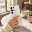 Husă pentru Samsung Galaxy S25+ cu curea elastică din silicon pentru palmă, capac din policarbonat PC, husă mată pentru telefon 3