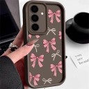 Husa pentru Samsung Galaxy S25 cu motiv de fundiță Carcasă din silicon pentru telefon Husa pentru telefon Samsung S25 Capac posterior 14