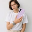 Husă pentru Samsung Galaxy S26 Ultra cu inel magnetic pentru încărcare wireless Husa contrastantă din două părți colorate Husă 6