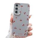 Husa pentru Samsung Galaxy S26 Ultra cu motiv de cireșe Capac din silicon cu protecție pentru cameră Husa de protecție pentru mobil S26 Ultra 22