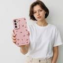 Husa pentru Samsung Galaxy S26 Ultra cu motiv de cireșe Capac din silicon cu protecție pentru cameră Husa de protecție pentru mobil S26 Ultra 20