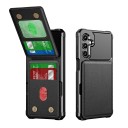 Husă pentru Samsung Galaxy S26 Ultra cu suport pliabil pentru carduri din piele artificială Husă portofel pentru telefon cu buzunar 3