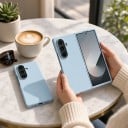 Husă pentru Samsung Galaxy Z Fold 5 Capac subțire din plastic Carcasă de protecție în două părți Margine ridicată în jurul camerei 8