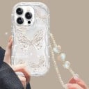 Husă pentru telefon Samsung Galaxy S24+ cu motiv și lănțișor Husă din silicon pentru mobil Carcasă de protecție pentru Samsung S24 Plus 8