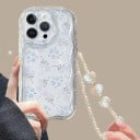 Husă pentru telefon Samsung Galaxy S25 cu motiv și lanț Silikon pentru mobil Husa de protecție pentru Samsung S25 pentru fiecare zi 14