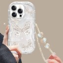 Husă pentru telefon Samsung Galaxy S25+ cu motiv și lănțișor Husă din silicon pentru mobil Carcasă de protecție pentru Samsung S25 Plus 8