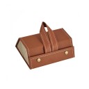 Husă pliabilă din piele pentru 3 ochelari 16 x 12,5 x 6 cm Husă rigidă de călătorie din piele ecologică pentru organizator de ochelari 4
