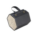 Husă pliabilă pentru 6 ochelari 17,8 x 12,2 x 13,5 cm Husă de călătorie din piele cu organizator din fleece pentru ochelari de vedere 6