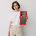 Husă rezistentă la șocuri pentru Samsung Galaxy S24 Ultra cu spate transparent Colțuri întărite PC și TPU Husă durabilă pentru mobil S24 12