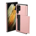 Husă rezistentă pentru Samsung Galaxy A56 cu compartiment pentru card Capac glisant Compartiment din două piese Margine ridicată în jurul 1
