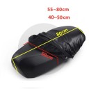 Husă universală pentru scaunul motocicletei impermeabilă neagră din piele PU protecție împotriva zgârieturilor 3