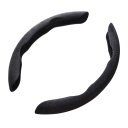 Husă volan din piele de căprioară, plush, anti-alunecare, universală, în formă de O și D, decorare interioară auto, design elegant 1