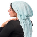 Huvudduk muslimsk mössa omkrets 58 cm Mjuk turban för täckt huvud Året runt informell mössa för kvinnor och flickor 9