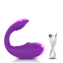 Hvalformet vibrator til dobbelt stimulering med mobilapp som fjernbetjening, diskret emballage 6